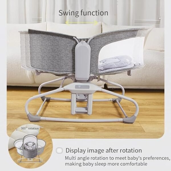 Mastela 4 in1 Deluxe Multi-Functional Bassinet Swing - Image 6