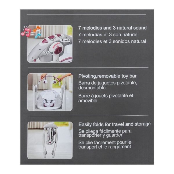 Mastela Deluxe Portable Swing - Image 10