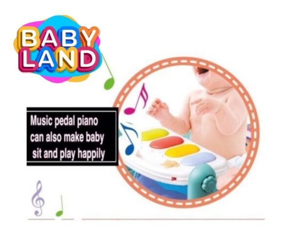 3-in-1 Newborn Baby Piano Fitness Rack Activity Gym Mat - Image 3