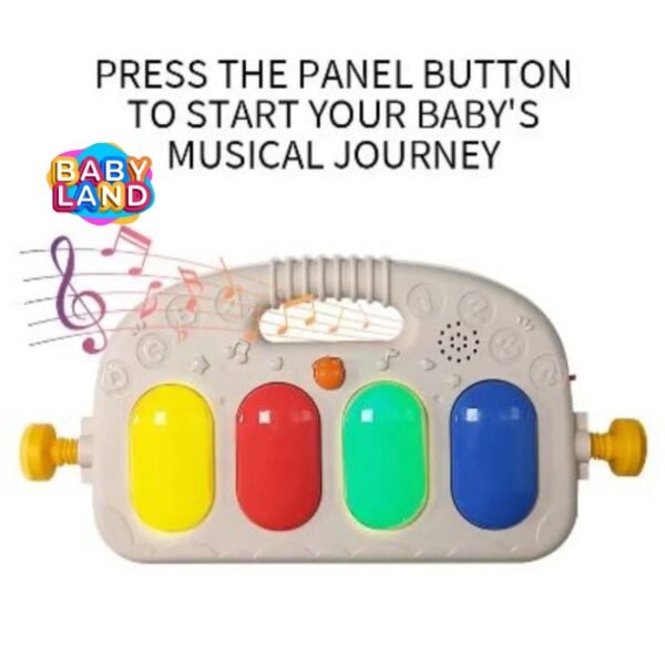 3-in-1 Newborn Baby Piano Fitness Rack Activity Gym Mat - Image 4