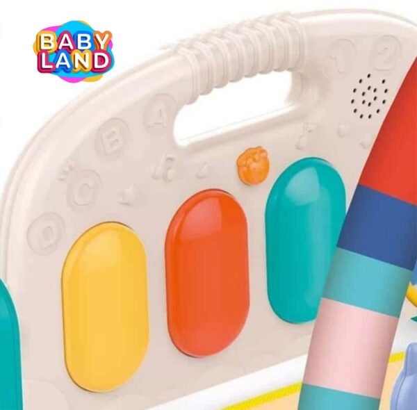 3-in-1 Newborn Baby Piano Fitness Rack Activity Gym Mat - Image 5