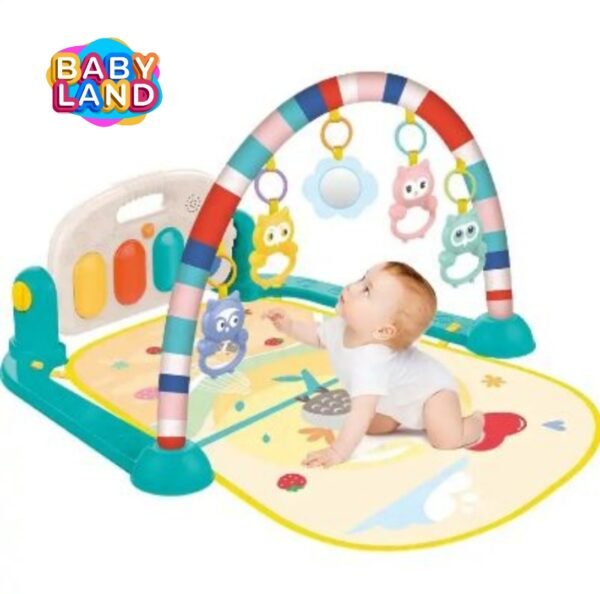 3-in-1 Newborn Baby Piano Fitness Rack Activity Gym Mat - Image 7