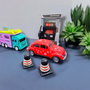 PitStop Racer Vehicle Set Gas Station