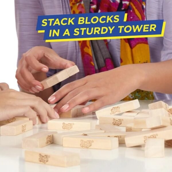 Classic Jenga – The Original Stacking and Balancing Game for All Ages