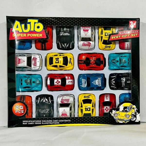 Auto Super Power Cars – 20-Piece Die-Cast Vehicle Set