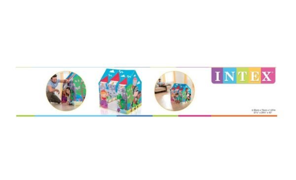 INTEX Play Tent House (37.5" X 29.5" X 42") 95Cm x75cm x107cm - Image 3