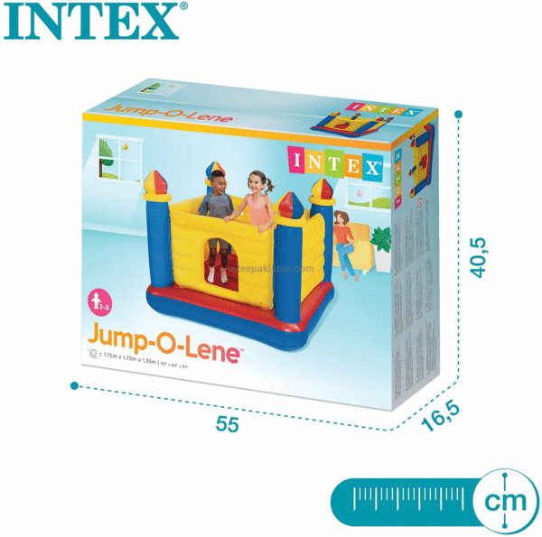 INTEX Jump-O-Lene Castle Bouncer ( 69" X 69" X 53" ) - Image 3