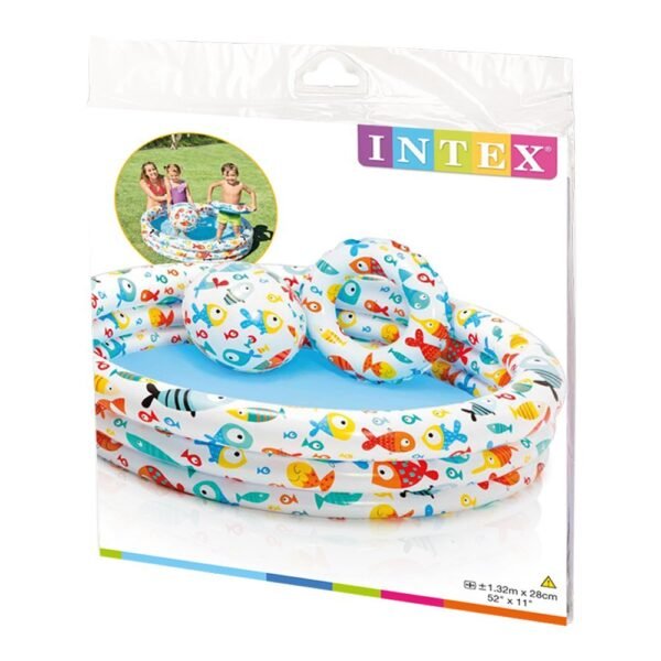INTEX Fishbowl Pool (52" x 11") With Ball And Tube - Image 4