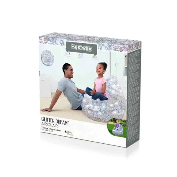 Bestway Inflatable Armchair Fox 72 x 72 x 64 cm - Image 4