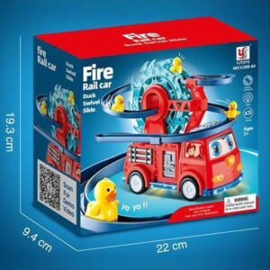 2-in-1 Fire Rail Car & Duck Swivel Slide