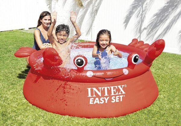 INTEX Happy Crab Easy Set Above Ground Pool 6 Feet 183 x 51 x 35.6 cm