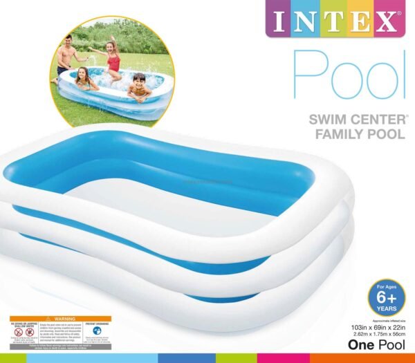 INTEX 8ft x 5.8ft x 22" Swim Center Family Pool - Image 2