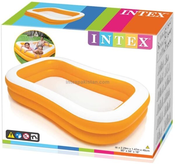 INTEX 90"x 58"x 18" Mandarin Pool Family Swim Center - Image 3