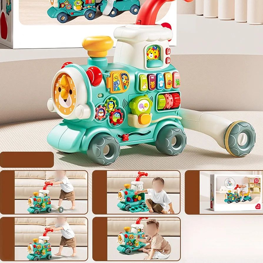 Multifunctional Baby Walker Train β 5 in 1 Activity Ride - Image 3