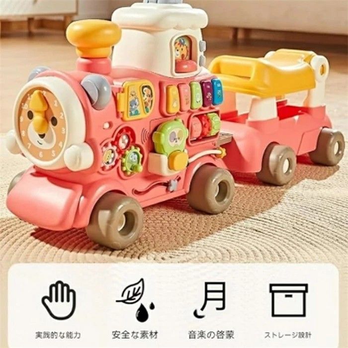 Multifunctional Baby Walker Train β 5 in 1 Activity Ride - Image 7