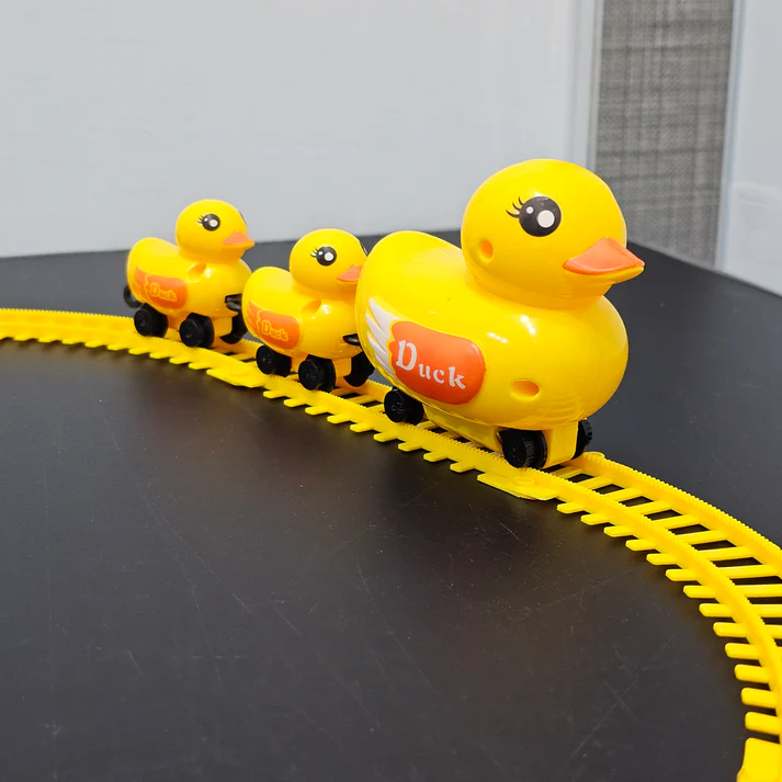 Yellow Duck Electric Rail Toy – Fun Moving Track Toy for Kids - Image 3