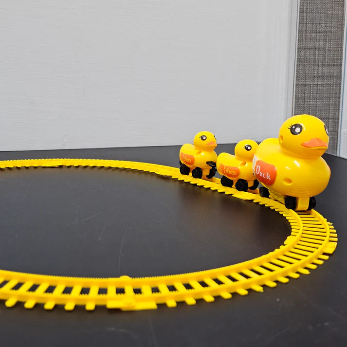 Yellow Duck Electric Rail Toy – Fun Moving Track Toy for Kids - Image 4