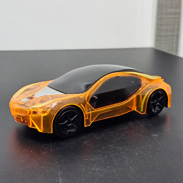 3D Musical Car Toy with Lights & Bump-and-Go Action