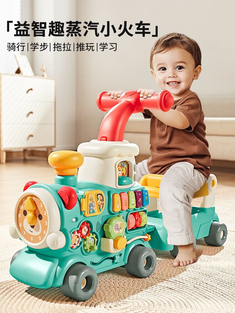 Multifunctional Baby Walker Train β 5 in 1 Activity Ride