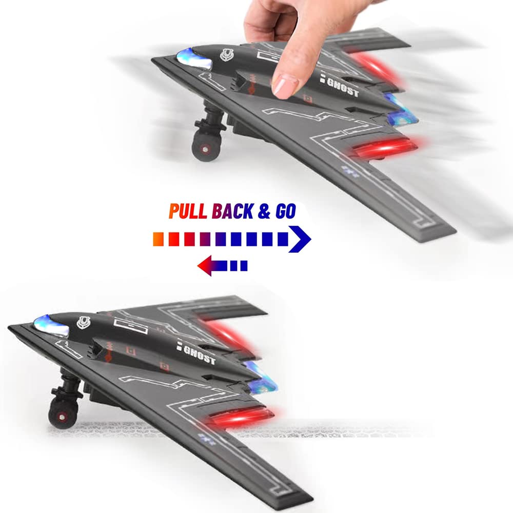 Fighter Jet Toy – B-2 Ghost Stealth Bomber Model for Boys | Army Die-Cast Airplane - Image 2