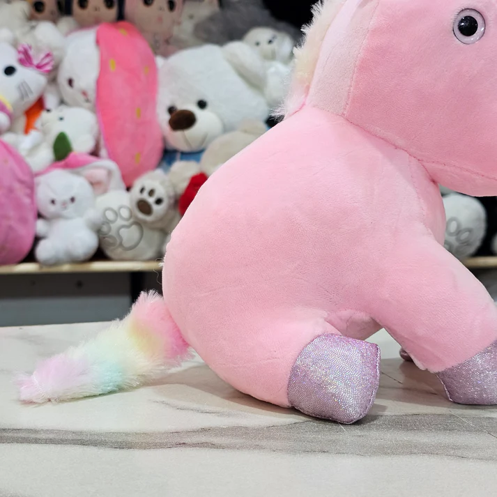 Unicorn Soft Toy – Pink Colour 25cm - Image 2