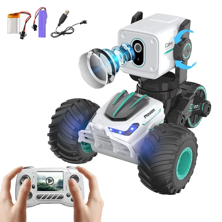 Stunt Car with Voice Control, Photo & Video Function – Dual Mode 360° Rotating Car with Lights & Big Tires - Image 6
