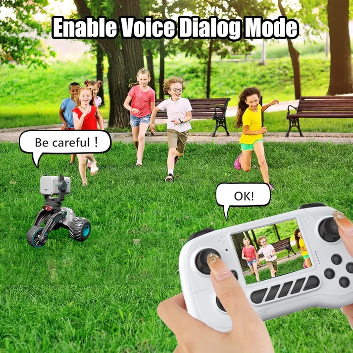 Stunt Car with Voice Control, Photo & Video Function – Dual Mode 360° Rotating Car with Lights & Big Tires - Image 3