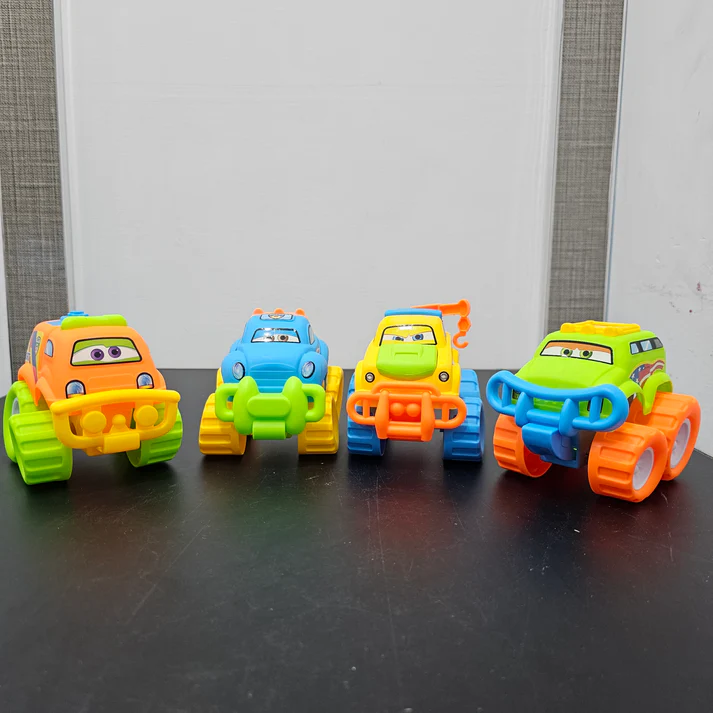 Pack of 4 Car Set – Mini Toy Vehicles for Kids | JuniorLand.store