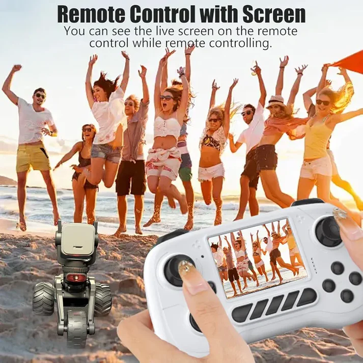 Stunt Car with Voice Control, Photo & Video Function – Dual Mode 360° Rotating Car with Lights & Big Tires - Image 2