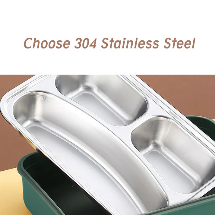 Stainless Steel Lunch Box Set – 800 ml + 150 ml - Image 4