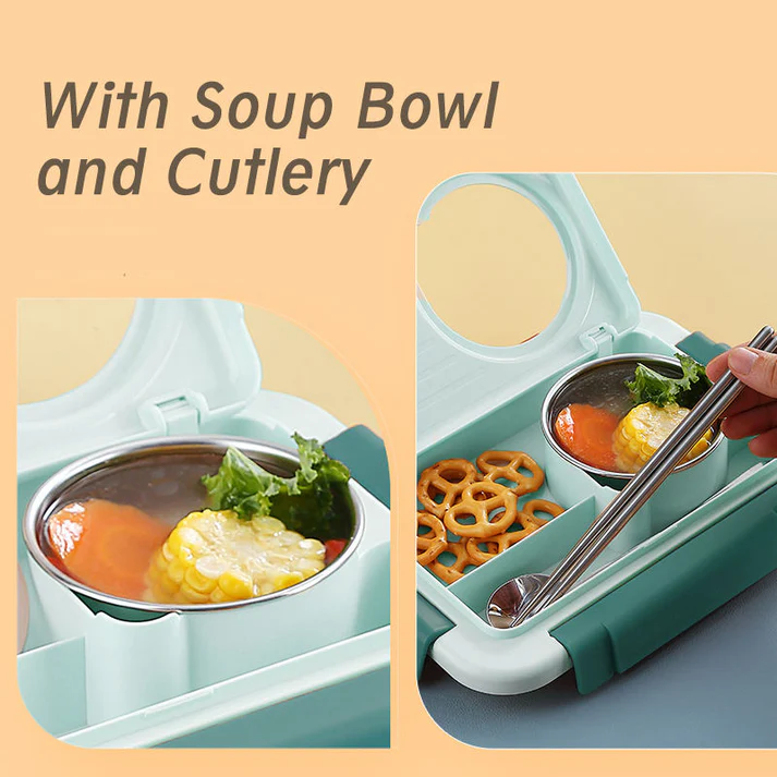 Stainless Steel Lunch Box Set – 800 ml + 150 ml - Image 2