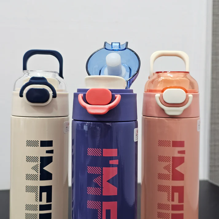 DIYI "I Am Fine" Stainless Steel Water Bottle – 500ml | Stylish & Durable - Image 2