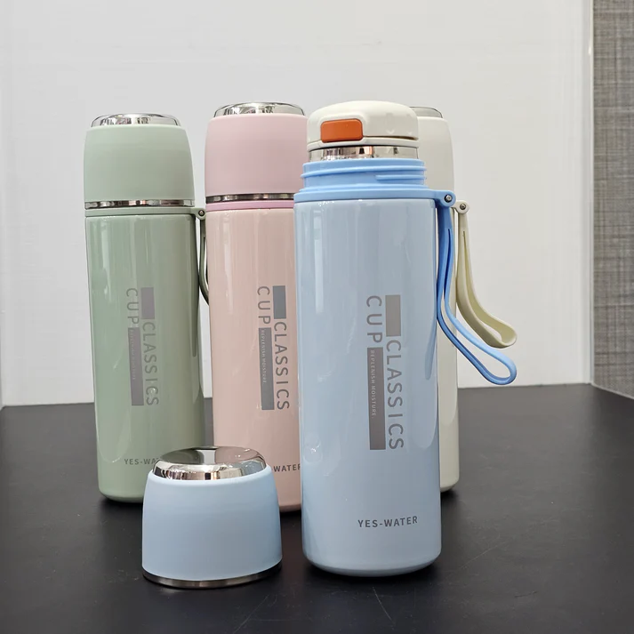 Classic Steel Water Bottle Cup – 450ml | Durable & Portable - Image 2