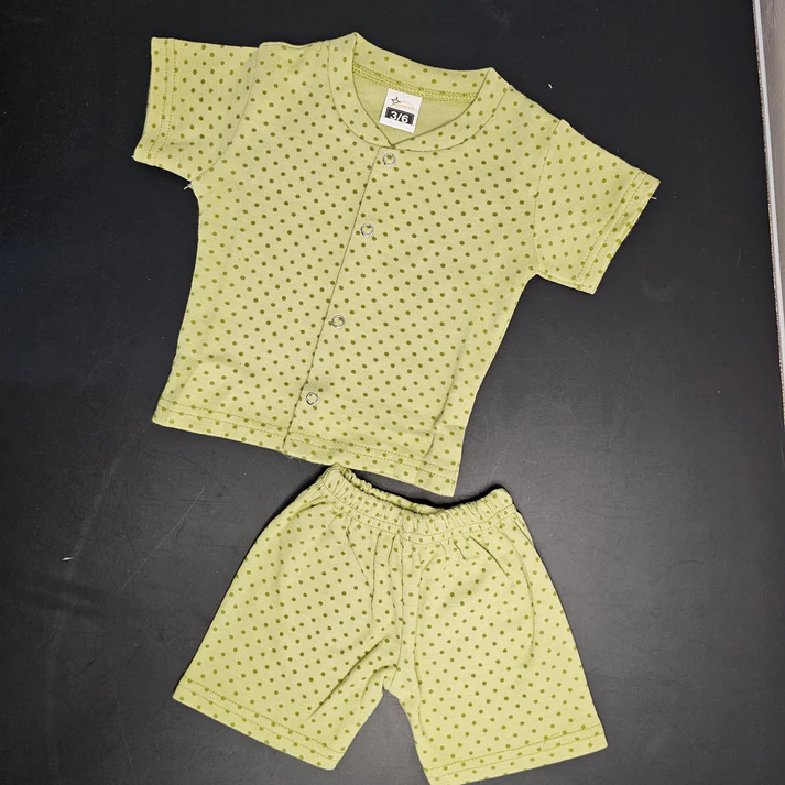 New Born Baby Dress – Dots Printn 0to3 or 3to6