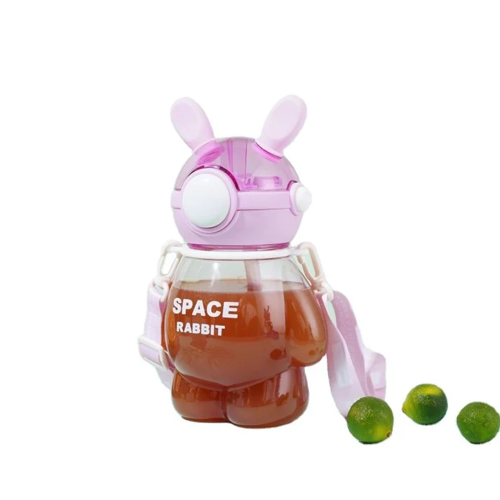 800ml Space Rabbit Bunny Water Bottle | Cute & Leak-Proof Hydration Bottle - Image 4