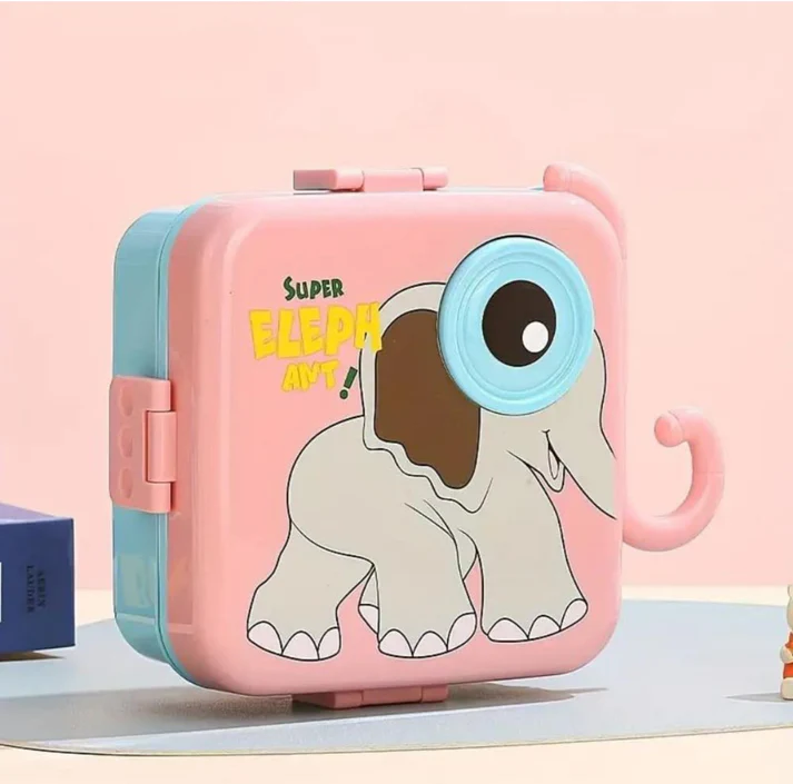 đ Super Elephant Stainless Steel Lunch Box â Double-Decker Delight - Image 3