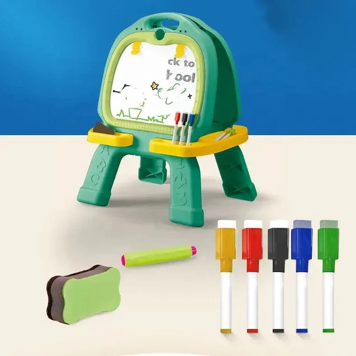 46 Pcs Artist Drawing Board for Kids β Double-Sided Easel with Spirograph & Painting Accessories - Image 5