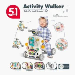 5-in-1 Baby Activity Walker with Music & Lights