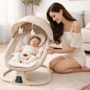 Kidilo 3-in-1 Deluxe Multi-Functional Electric Baby Swing & Bassinet