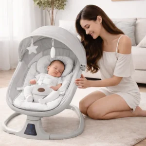 Kidilo 3-in-1 Deluxe Multi-Functional Electric Baby Swing & Bassinet