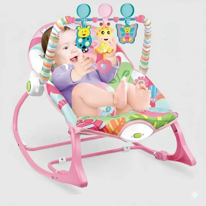 Baby Rocker – Infant to Toddler with Fold-Out Kickstand (0M+, Up to 18 kg / 40 lbs)