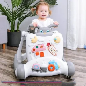 2-in-1 Baby Walker with Music & Activity – Safe Learning & Fun