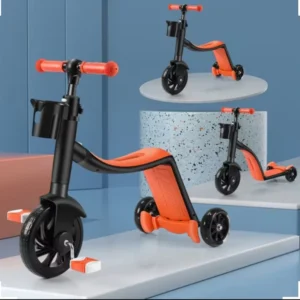 3-in-1 Kids Scooter, Tricycle & Push Car